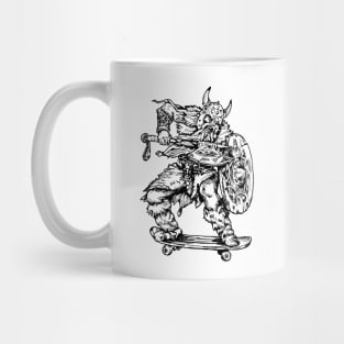 SEEMBO Viking Skater Skateboarding Skateboard Skateboarder Mug